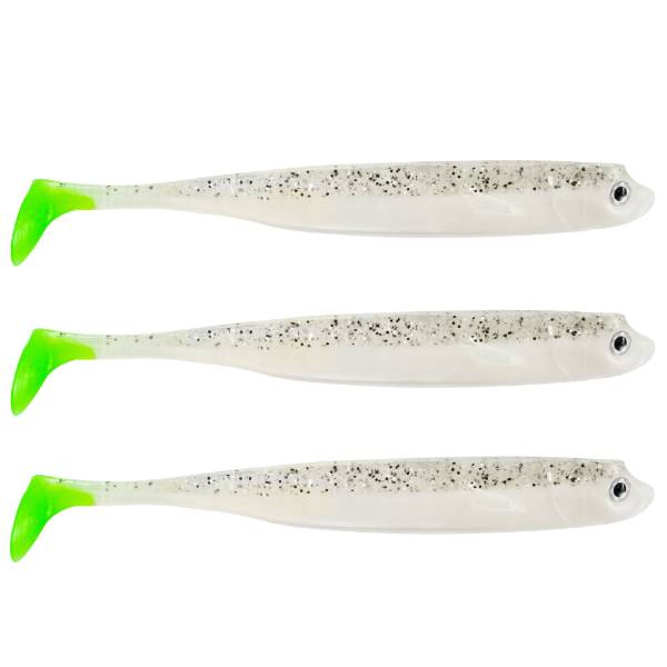 Eurocatch Fishing Zander Gummifisch Shad 12cm, 5 Stk UV Salt-n-Pep. Chart. T- 20cm