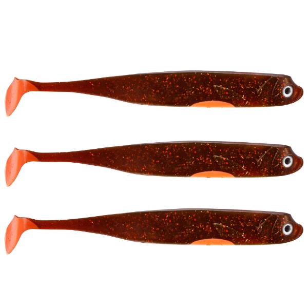 Eurocatch Fishing Zander Gummifisch Shad 12cm, 5 Stk UV Moteroil - 20cm