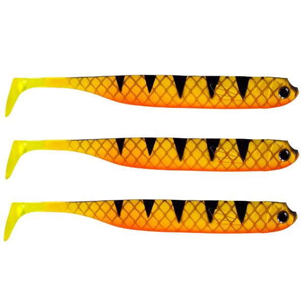 Eurocatch Fishing Zander Gummifisch Shad 12cm, 5 Stk UV Barsch - 20cm