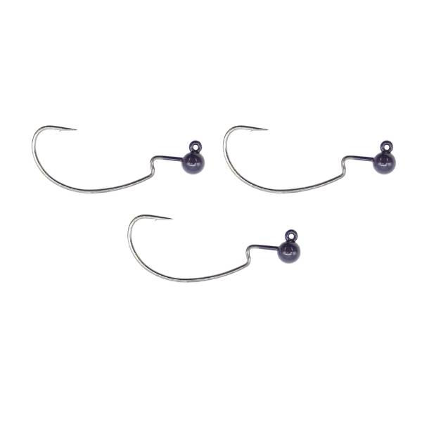 Tackle Porn Tungsten Weighted Offset Hook Schwarz