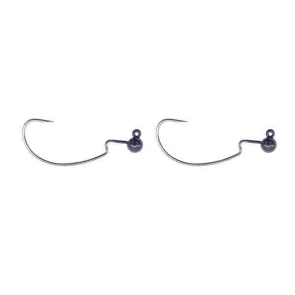 Tackle Porn Tungsten Weighted Offset Hook Schwarz 3g