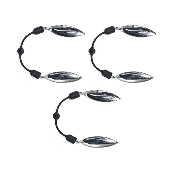 Tackle Porn Doppelflügel-Attraktor Silber 3 St.