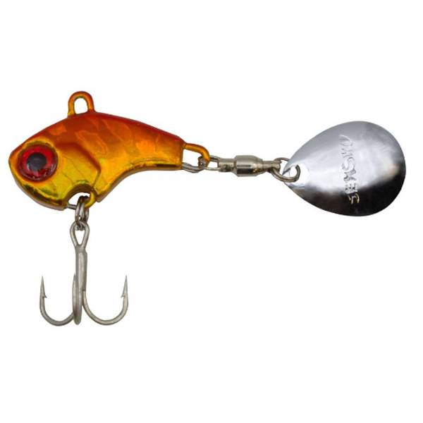 Senshu Tetracup Jig Spinner 65mm 10g Blau Gelb Orange Gold