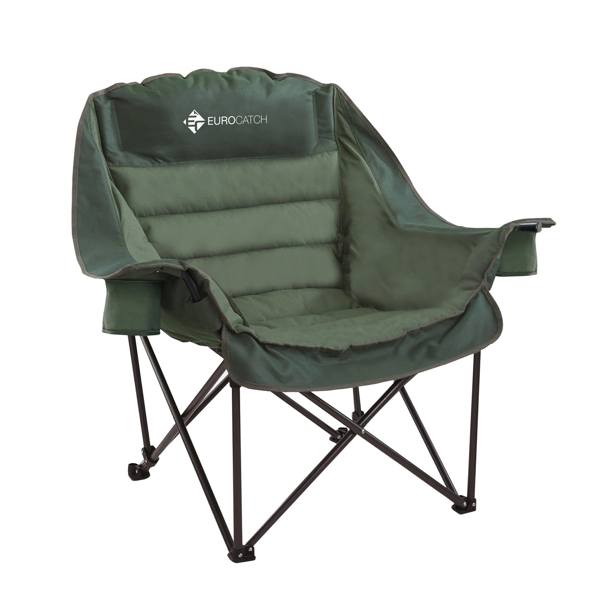 Eurocatch Comfy Club Chair XXL - Klappbar mit 2 Getränkehaltern 1
