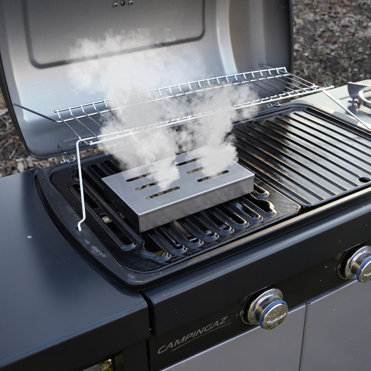 Eurocatch Räuchermehl Set mit Edelstahl Räucherbox 3x4L