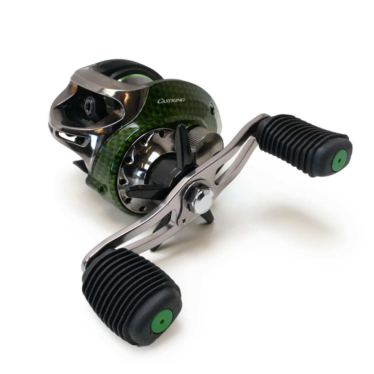 Traxis CastKing LH Baitcast Rolle Carbon Green
