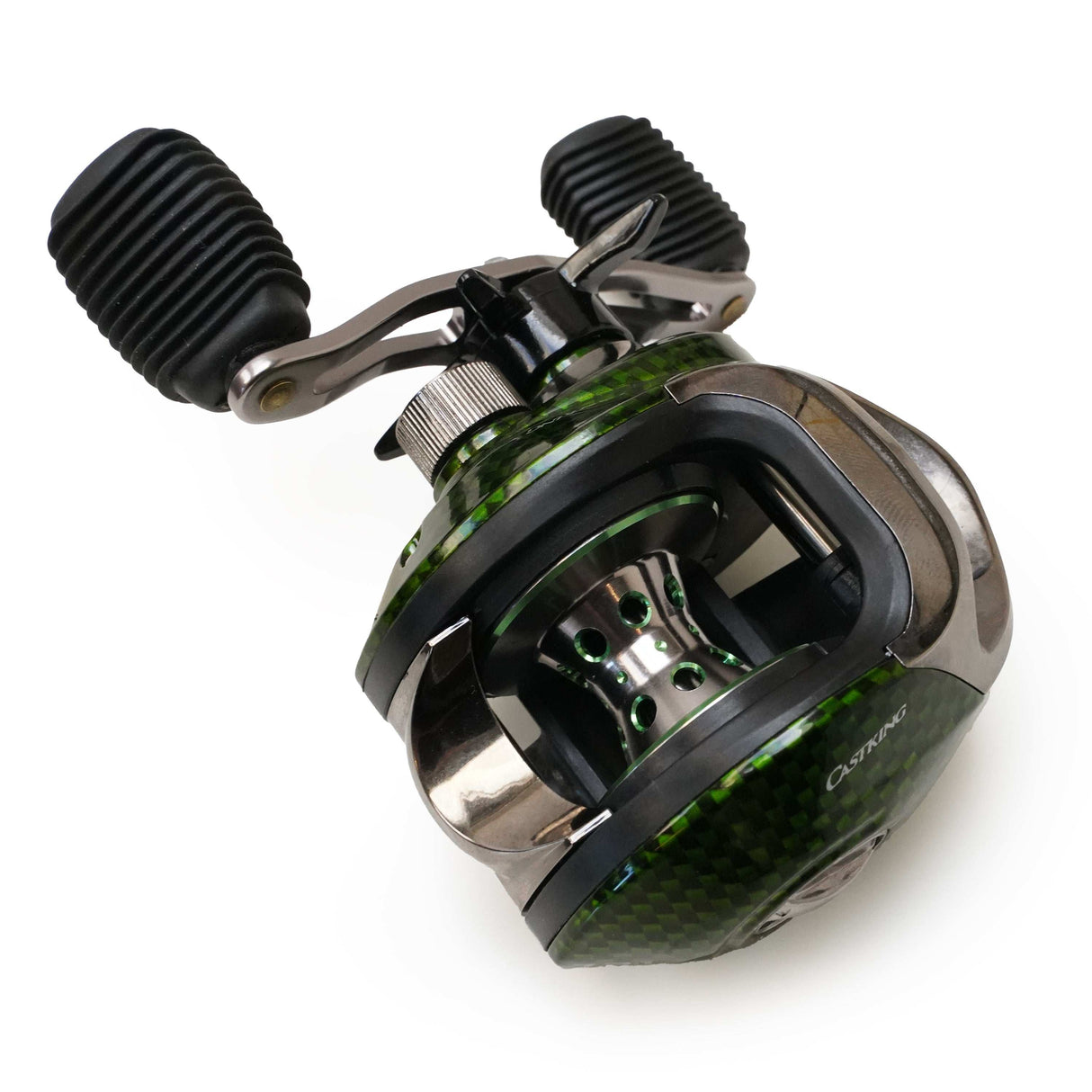 Traxis CastKing LH Baitcast Rolle Carbon Green