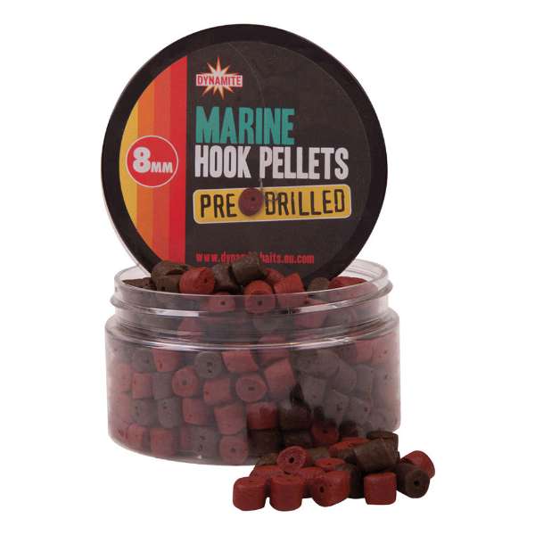 Dynamite Baits Vorgebohrte Hakenpellets 8mm Marine Halibut