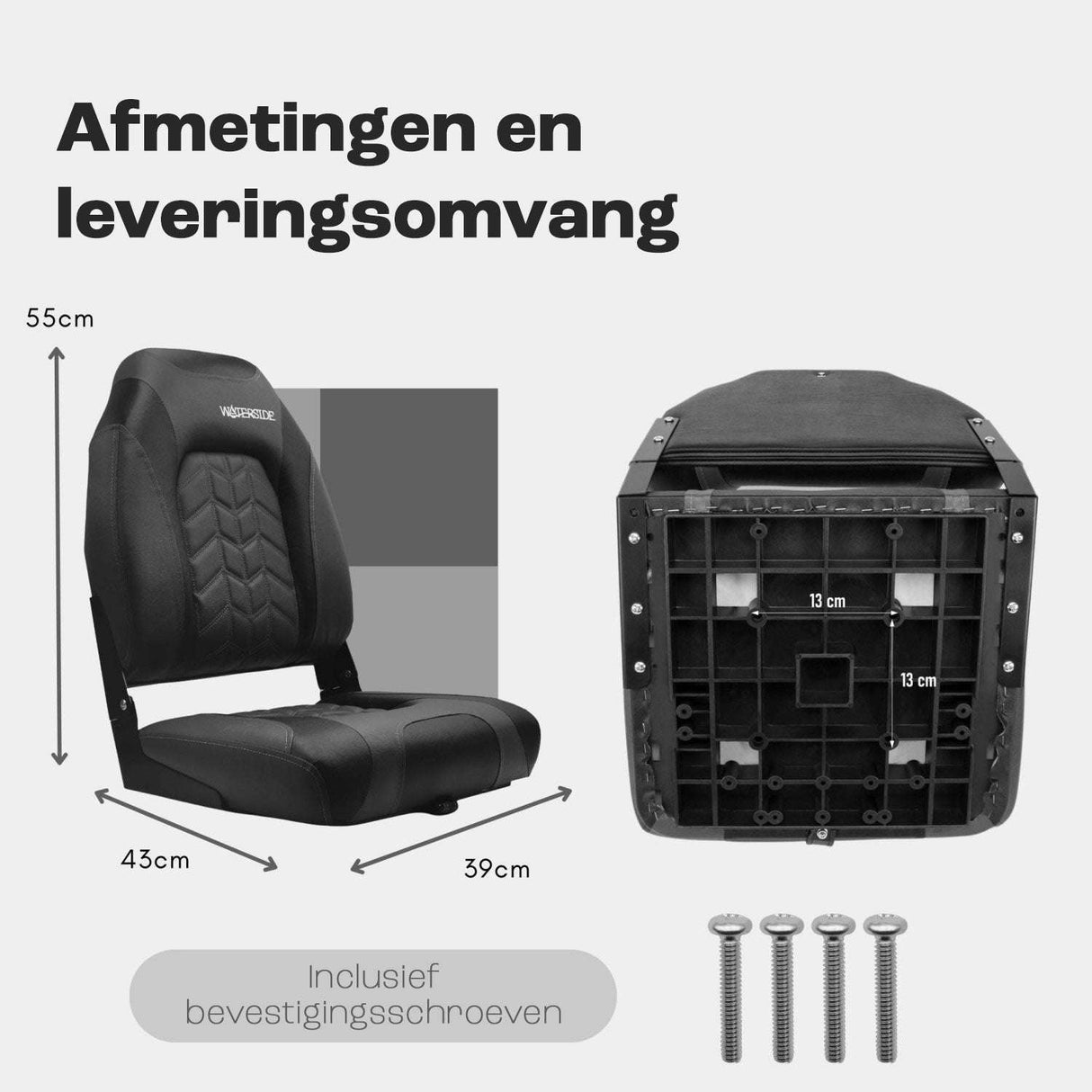 Waterside Luxus High Back Bootssitz Douglas Dark Series