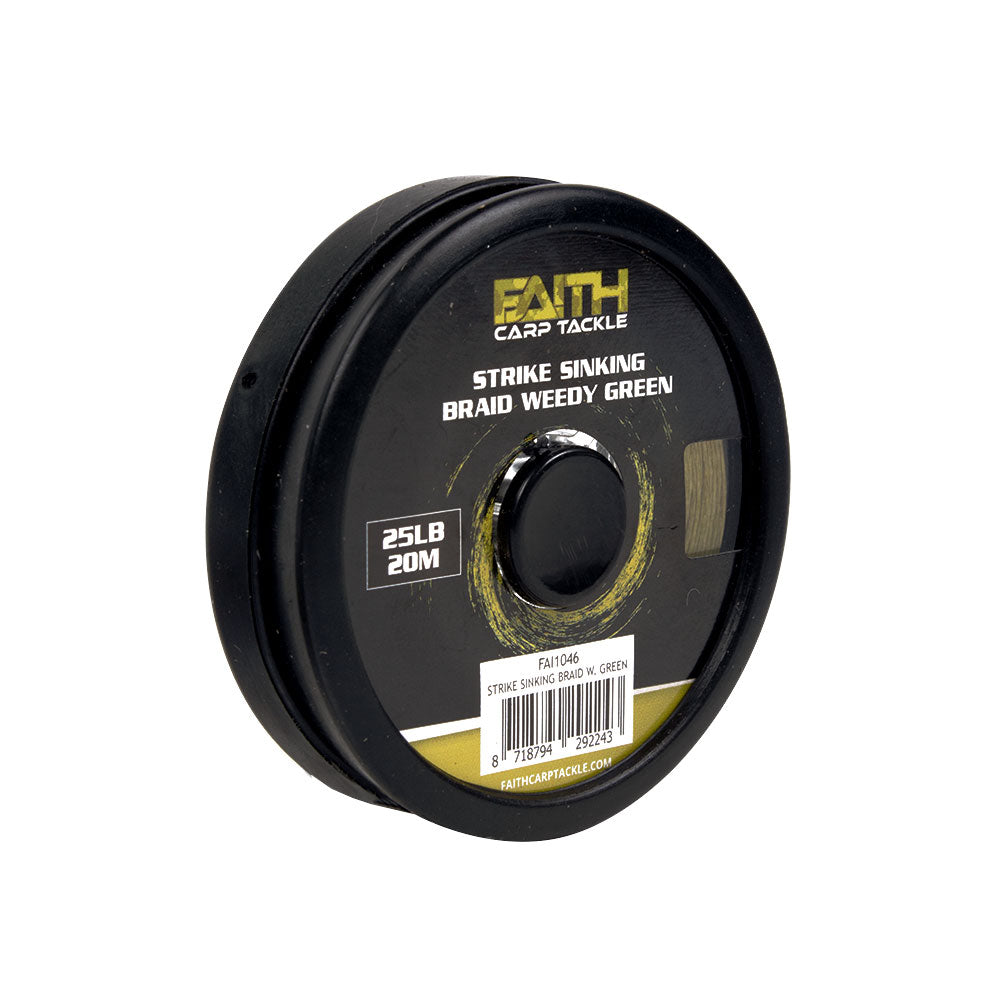 Faith Strike Sinking Braid – 20 m Sinkendes Vorfach für Karpfen