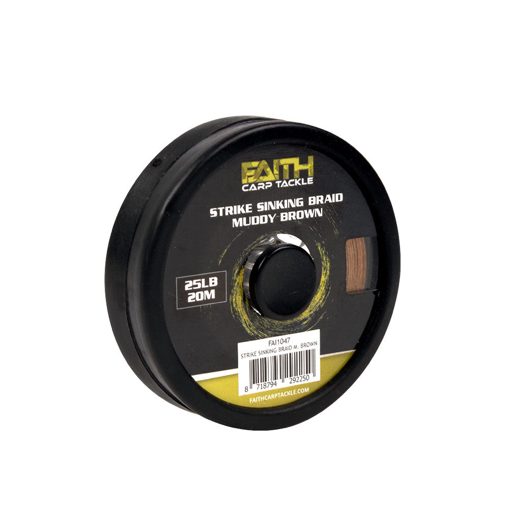 Faith Strike Sinking Braid 20m | Schlammbraun