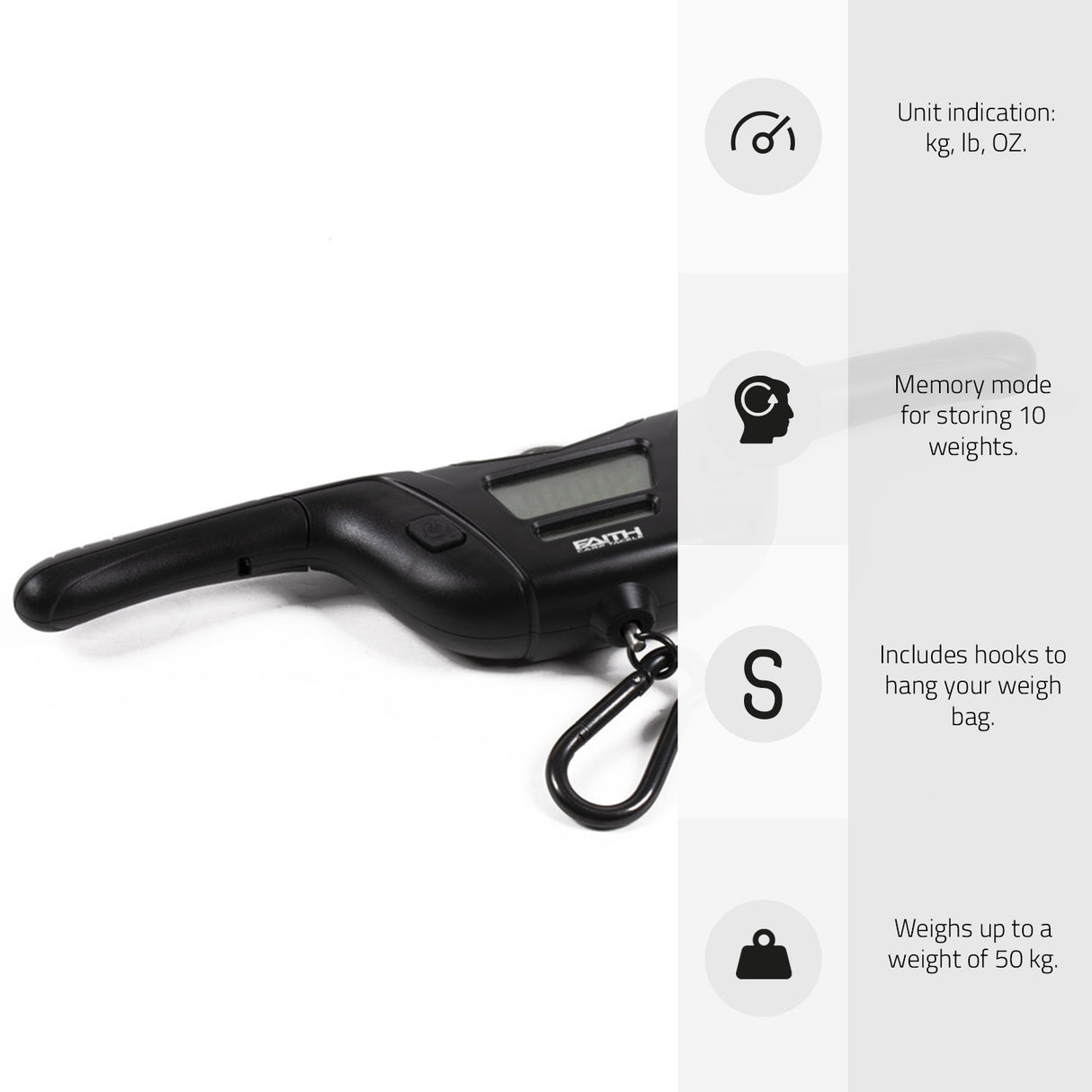 Faith SID Digitale Fischwaage 50kg