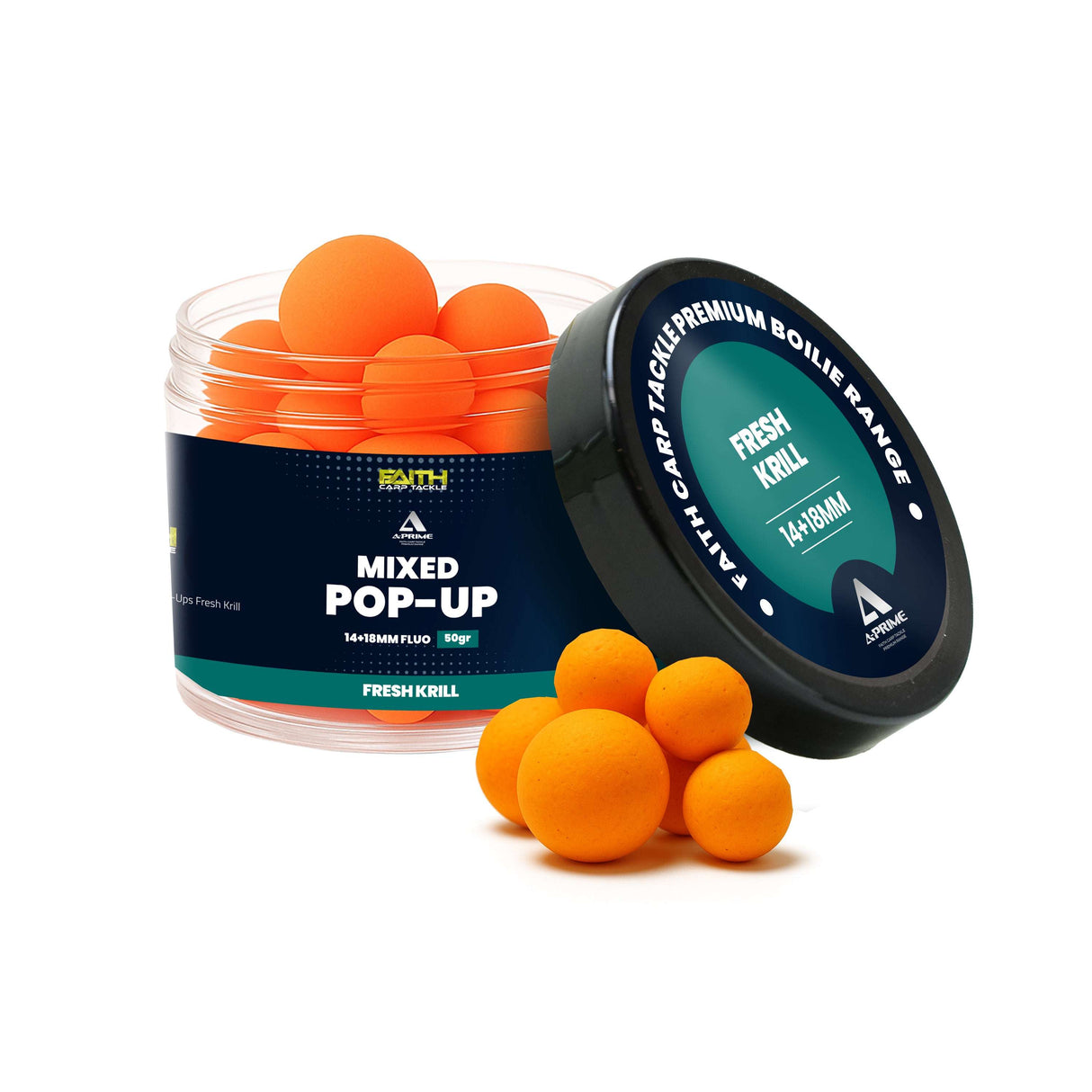 Faith A-Prime Pop-Ups - 14+18mm - 50g Fresh Krill