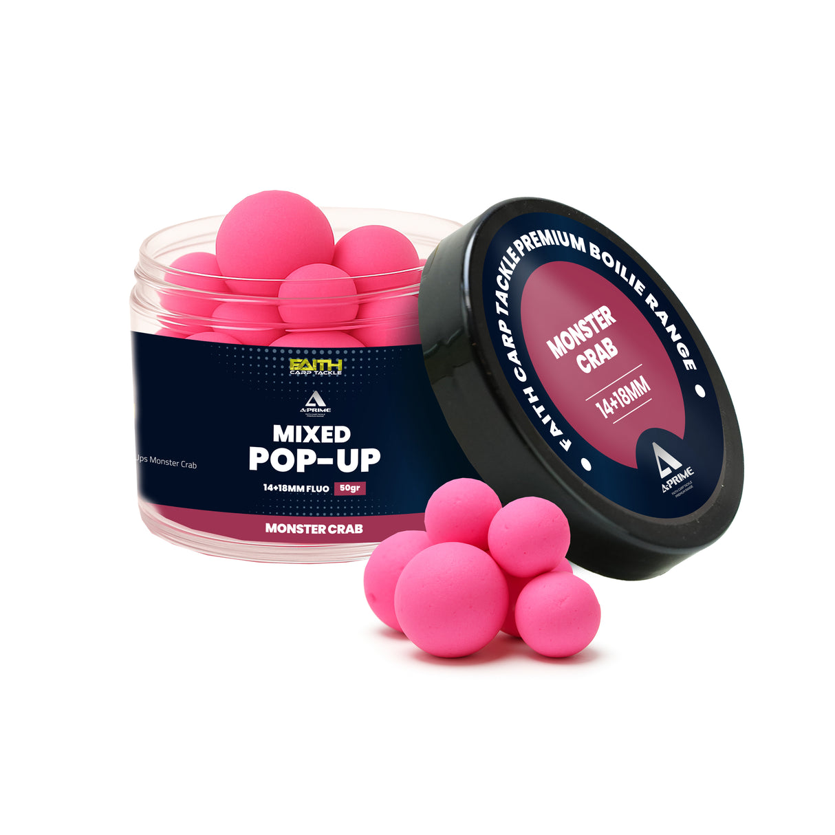 Faith A-Prime Pop-Ups - 14+18mm - 50g Monster Crab