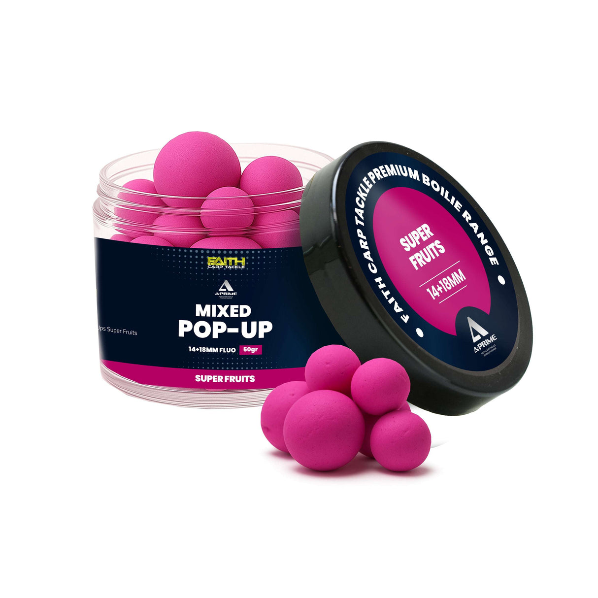Faith A-Prime Pop-Ups - 14+18mm - 50g Super Fruit