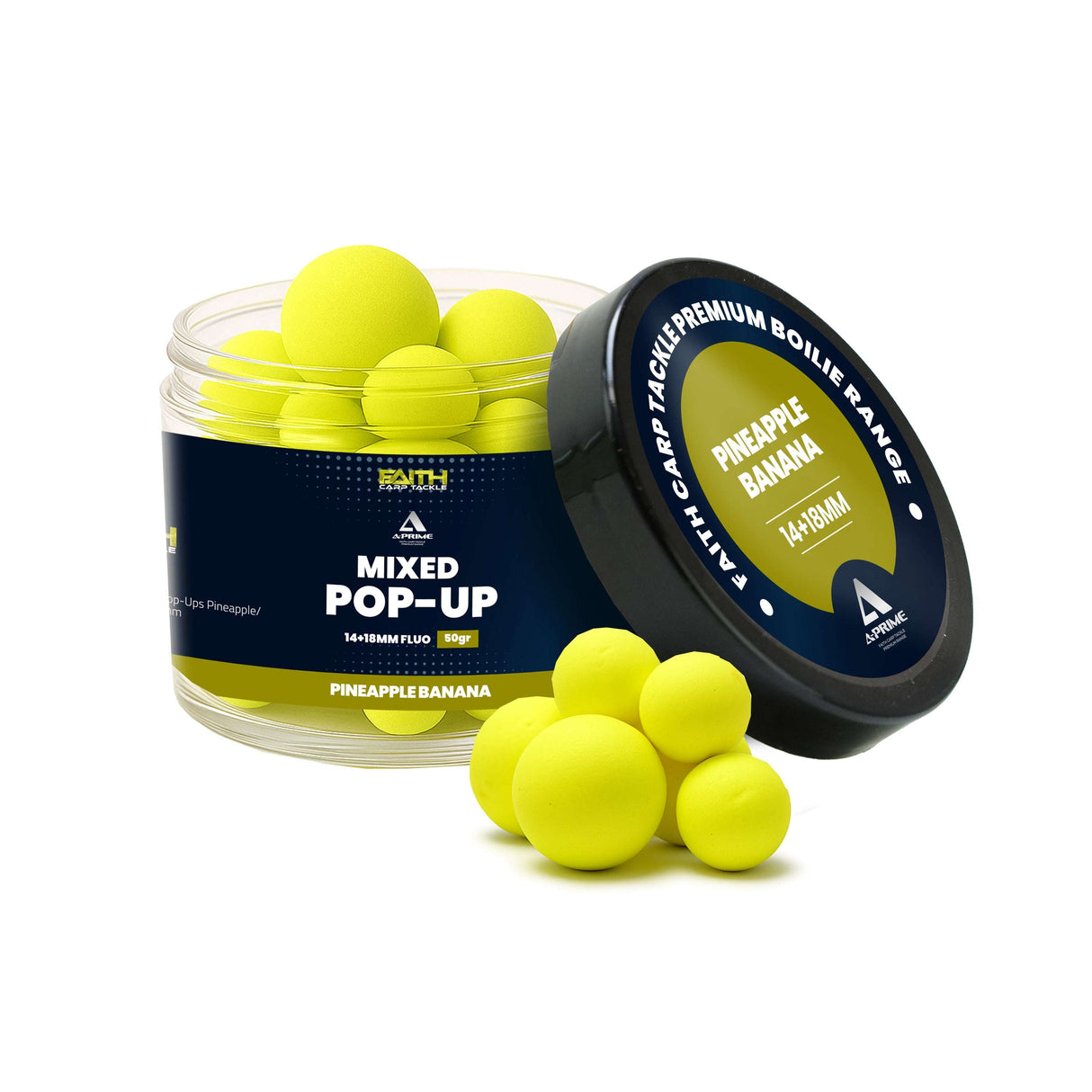 Faith A-Prime Pop-Ups - 14+18mm - 50g Banana & Pineapple