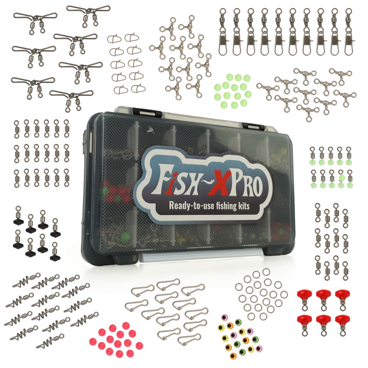 FISH-XPRO Angelzubehör-Set 236-teilig inkl. Tackle Box