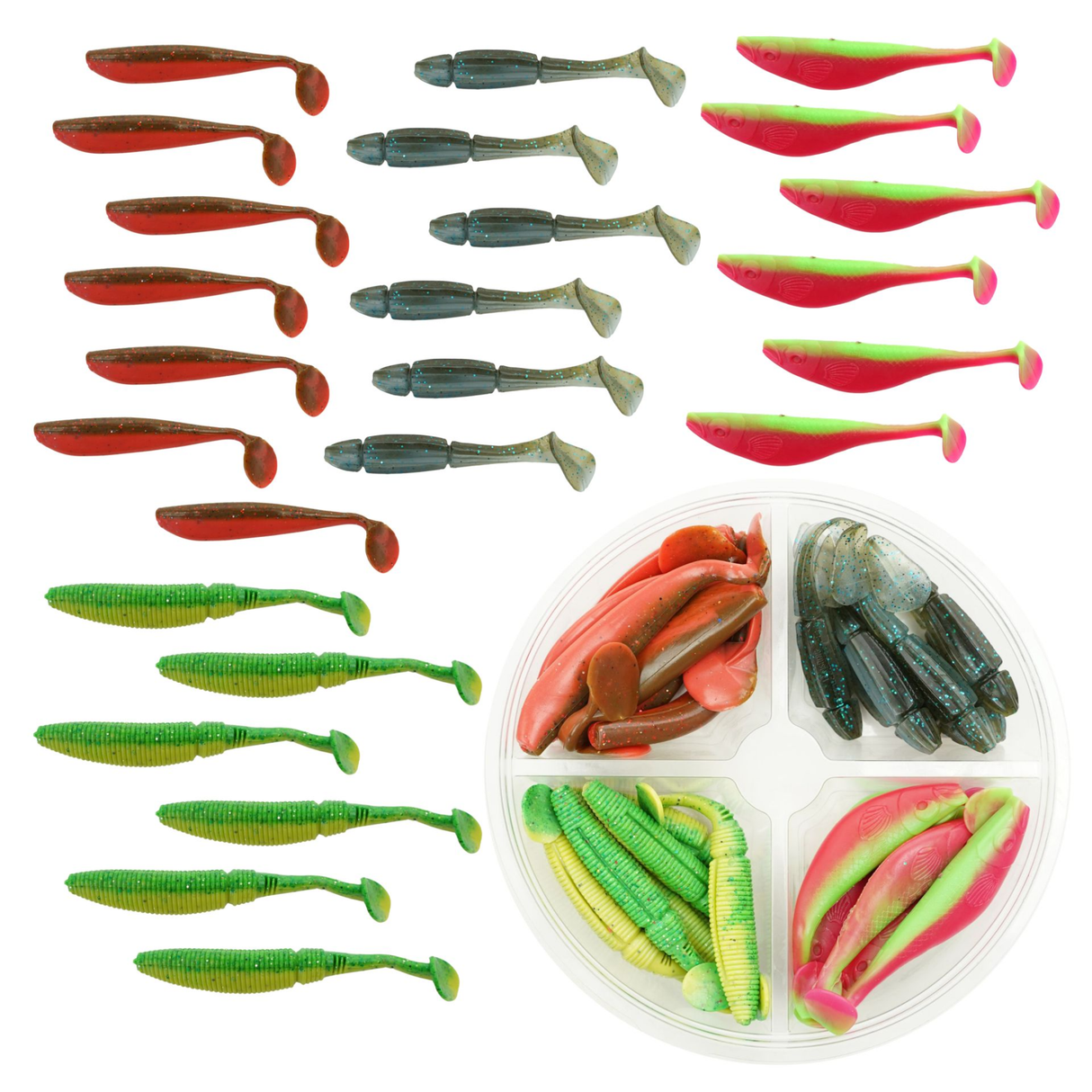 FISH-XPRO Softbait Set Hecht (10-15cm)