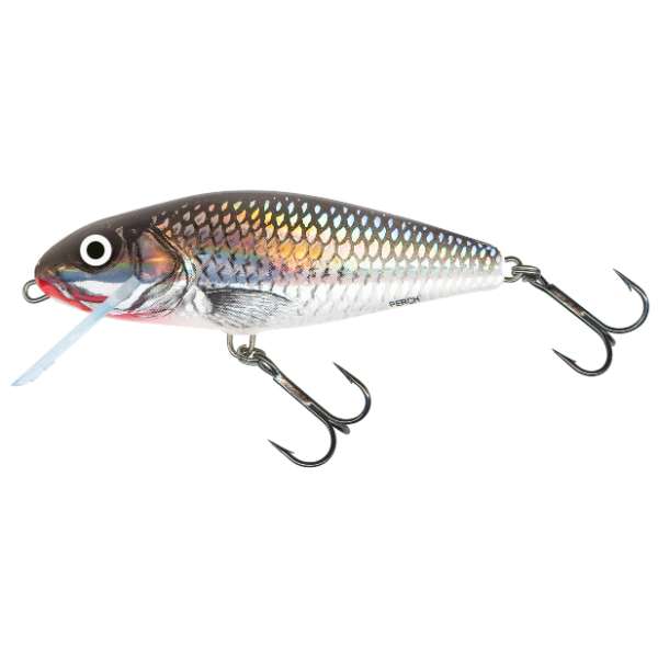 Salmo Perch Floating | 8cm Wobbler Holo Grey Shiner - 12cm