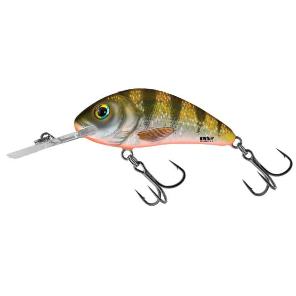 Salmo Rattlin Hornet Floating Wobbler Yellow Holo Perch - 3.5cm