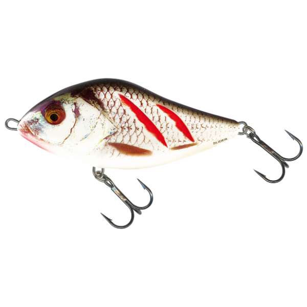 Salmo Slider Floating Jerkbait 10cm Wounded Grey Shiner