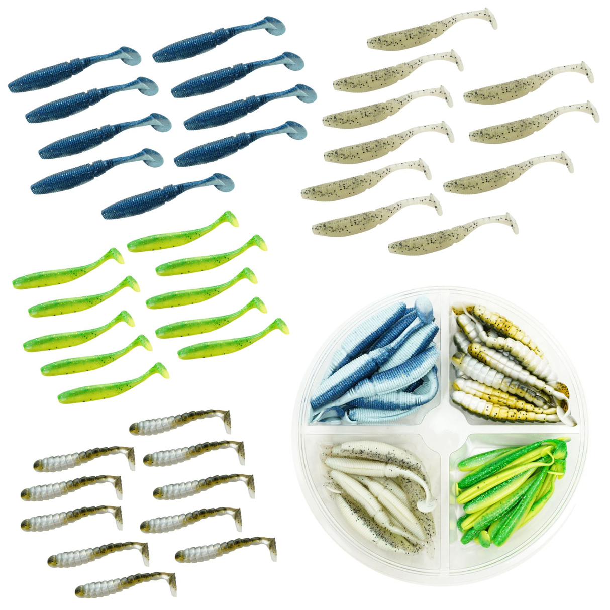 FISH-XPRO Softbait Set Wolfsbarsch (7-12cm)