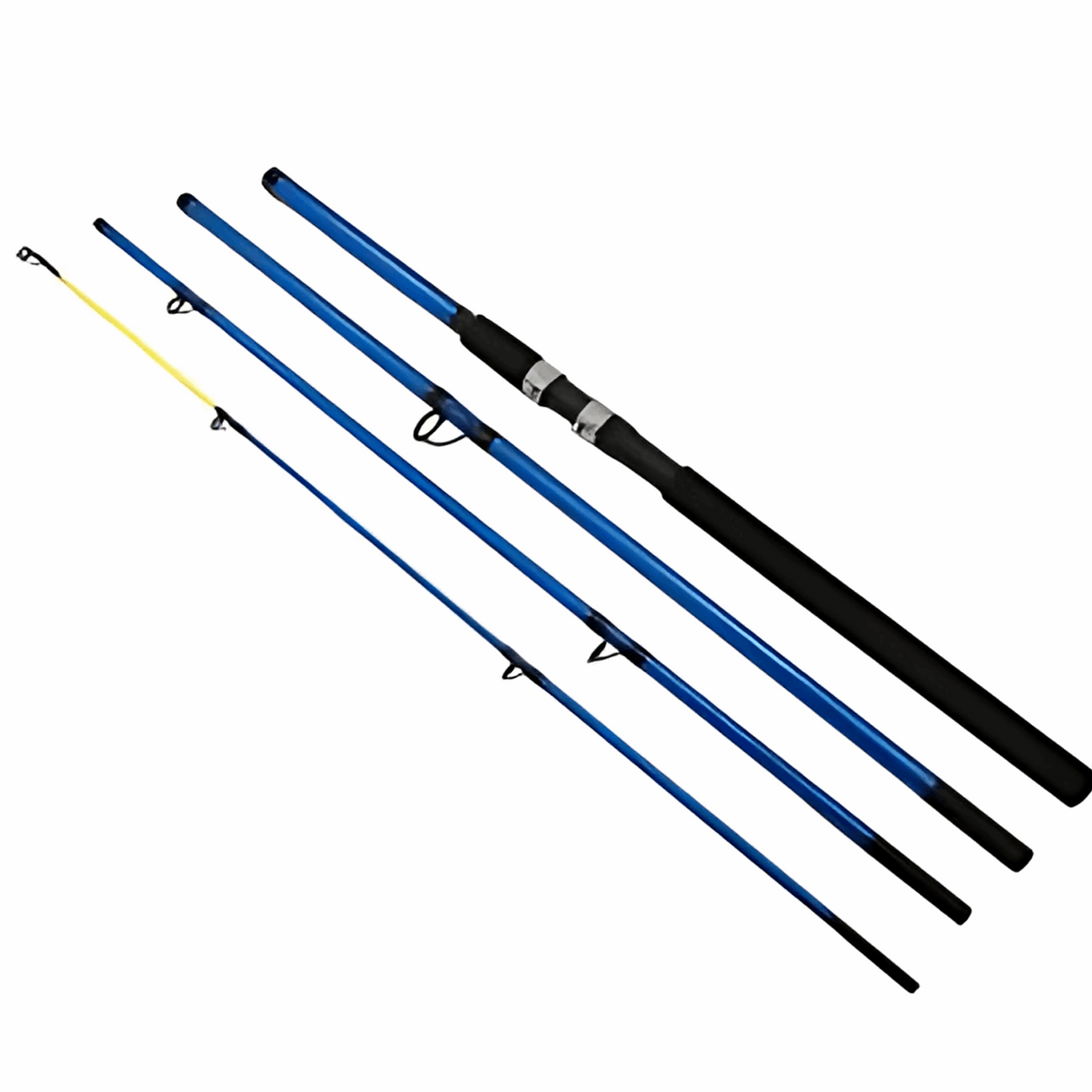 X2 | Komplettes Meeres- & Raubfisch-Angelset – Blue Drifter Travel Rute 2,70 m – Rolle 6000 – Geflochtene Schnur – Zubehör & Vorfächer