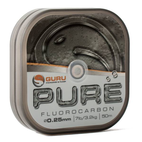 Guru Pure Fluorocarbon Schnur | 0.25mm | 50m