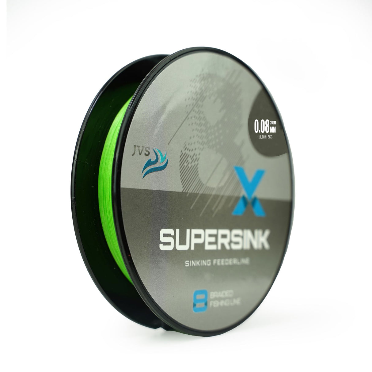 JVS SuperSink 8-Braid Feeder Angelschnur – 200 m für Raub- & Weißfisch