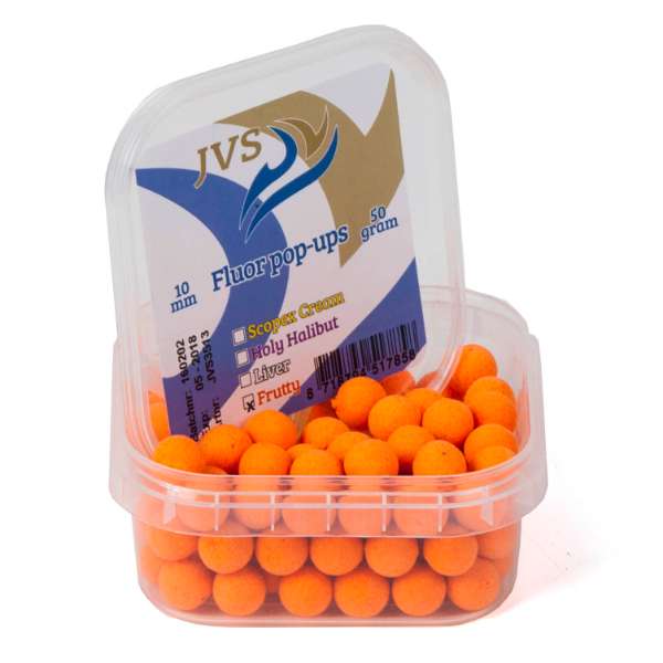 JVS Scopex Cream Fluor Pop-Up Boilie 10 mm Liver