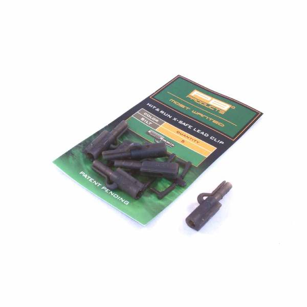 PB Products Hit & Run X-Safe Leinenclip Silber – 5 Stück fischsichere Leadclips