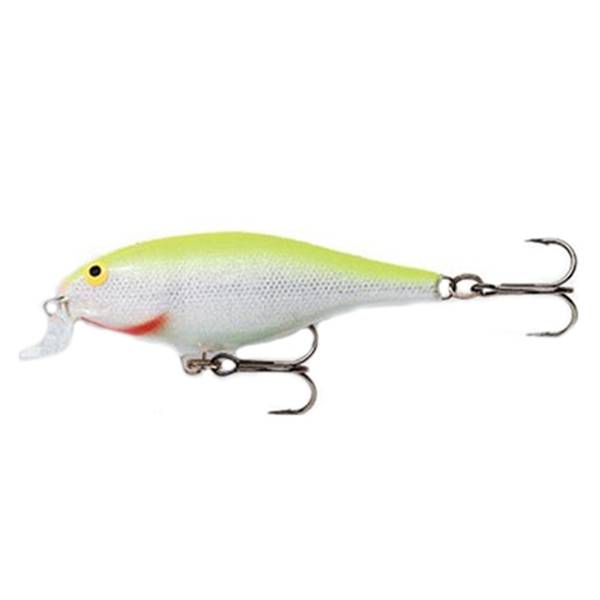 Rapala Shallow Shad Rap Plug 9cm Silver Fluo Chatreuse