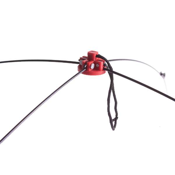 X2 Kreuznetz 105x105cm Klappbar Schwarz