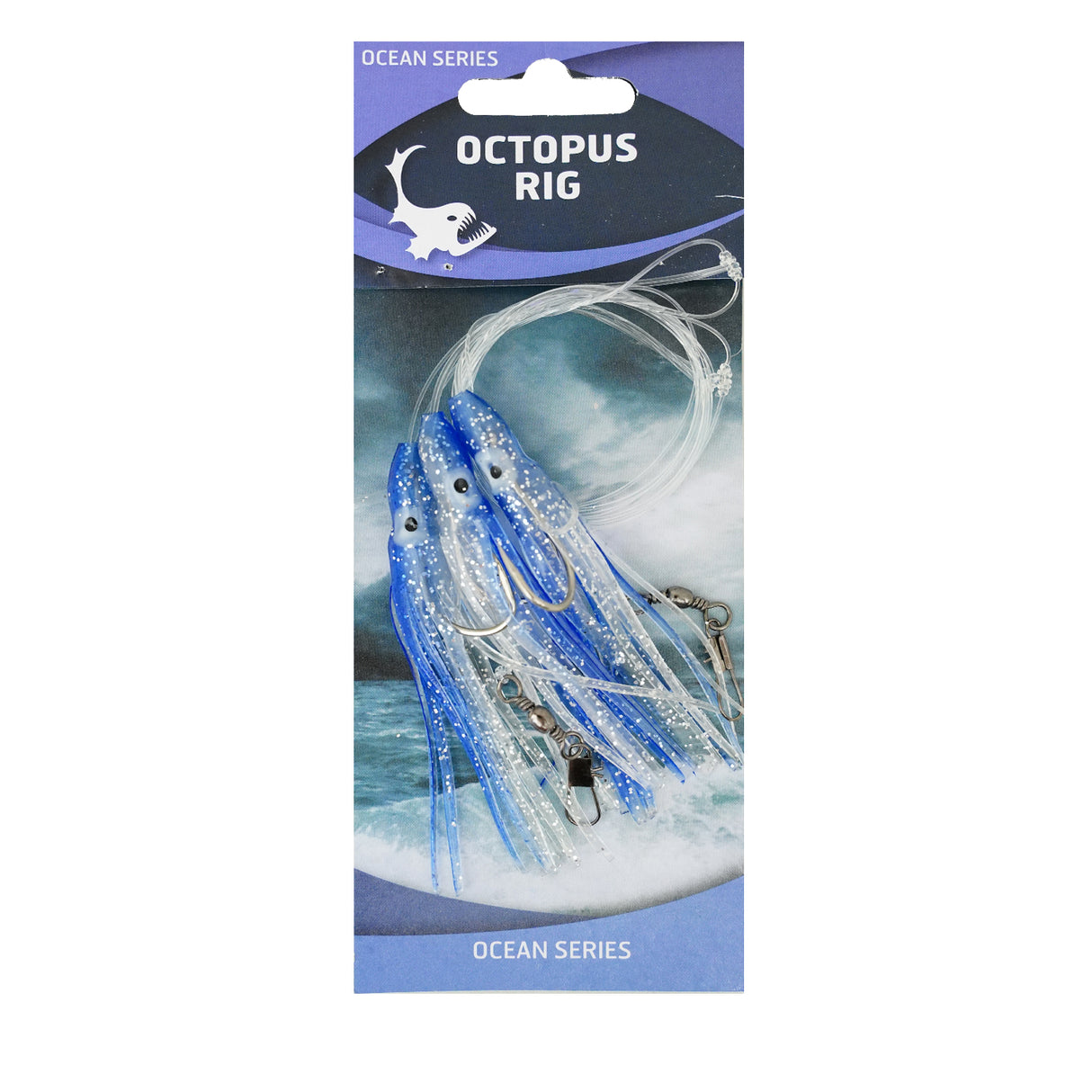 Eurocatch Octopus Rig 3 Haken 5/0 Blau Weiß