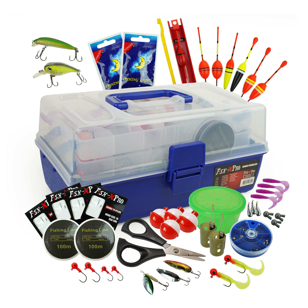 FISH-XPRO Angelkoffer Allround Set 200-teilig