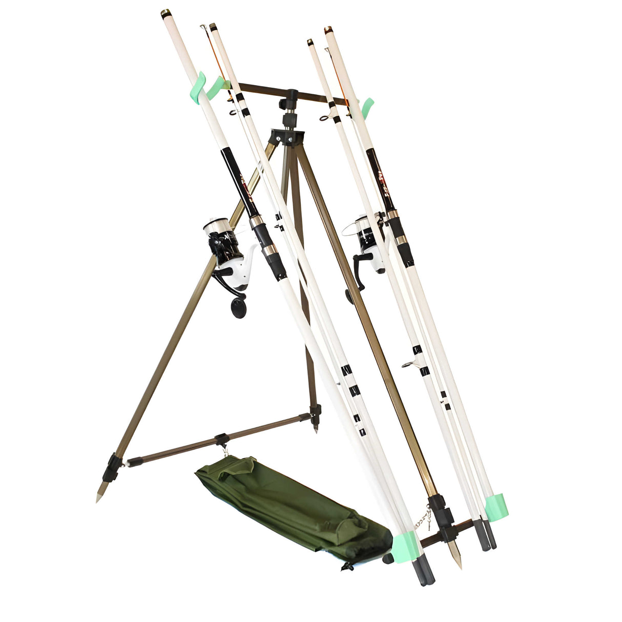 FISH-XPRO Beach Pro DeLuxe Brandunsgangeln-Set 2-Ruten 3,90m