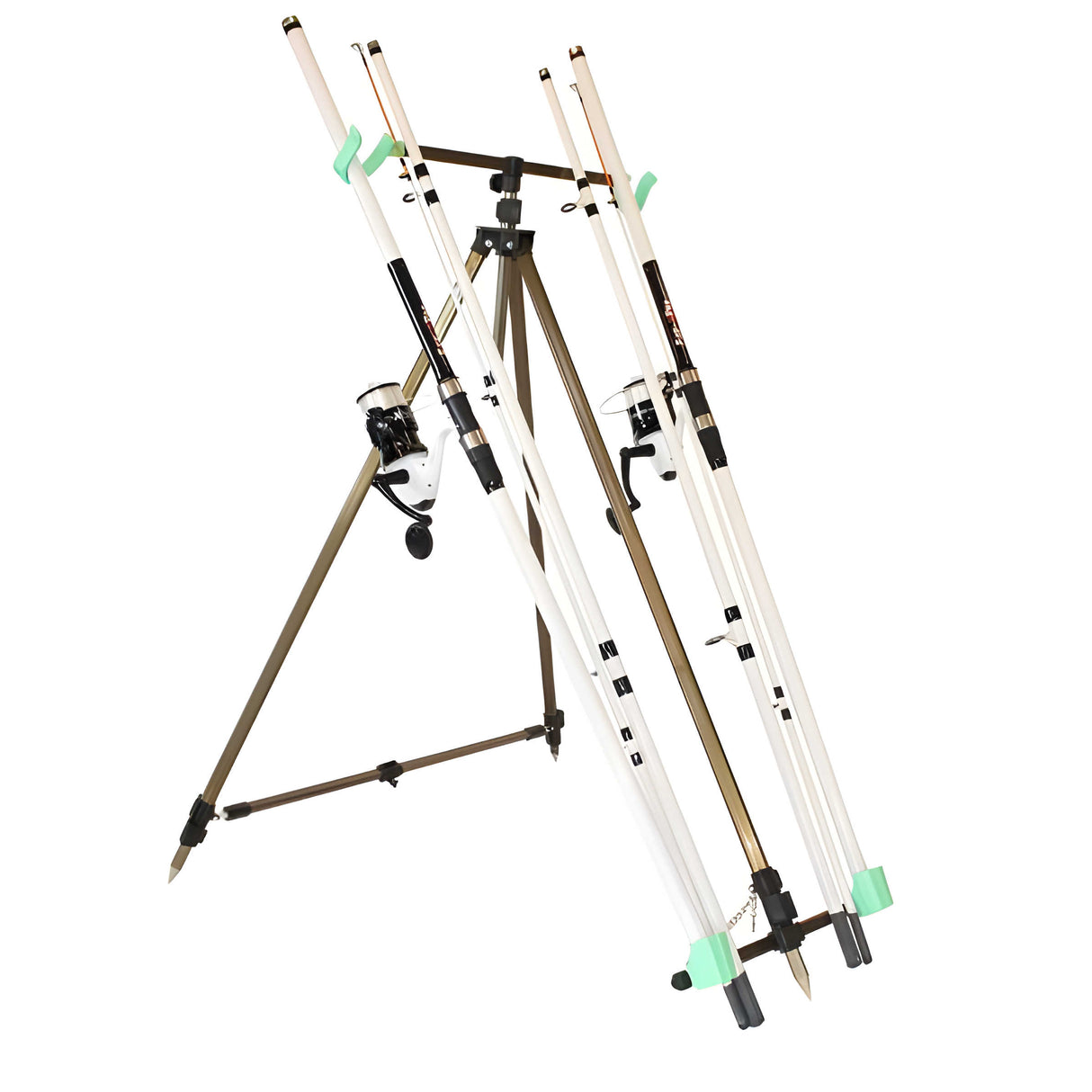 FISH-XPRO Beach Pro DeLuxe Brandunsgangeln-Set 2-Ruten 3,90m