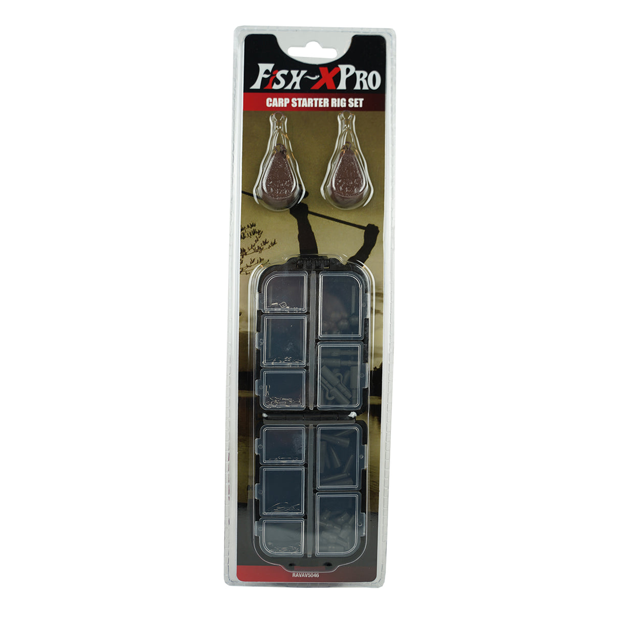 FISH-XPRO Karpfen Starter Rig Set 74-teilig