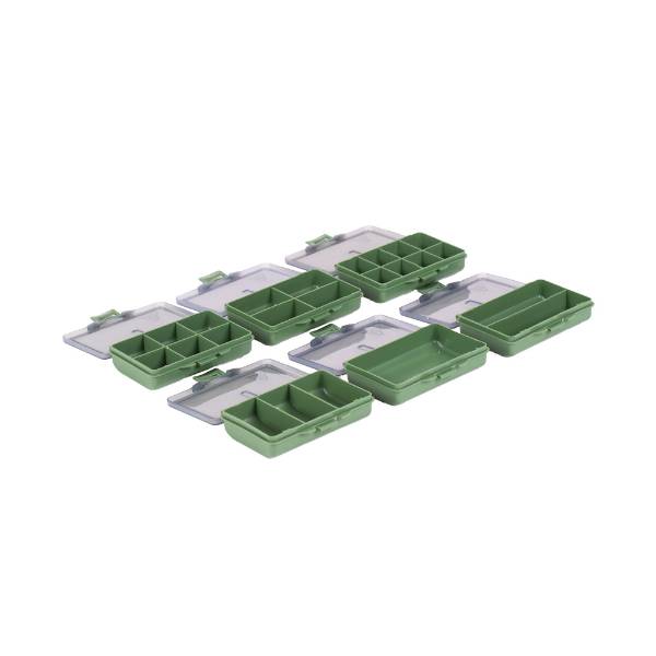 X2 Karpfenbox Grün 9-teilig Zubehör