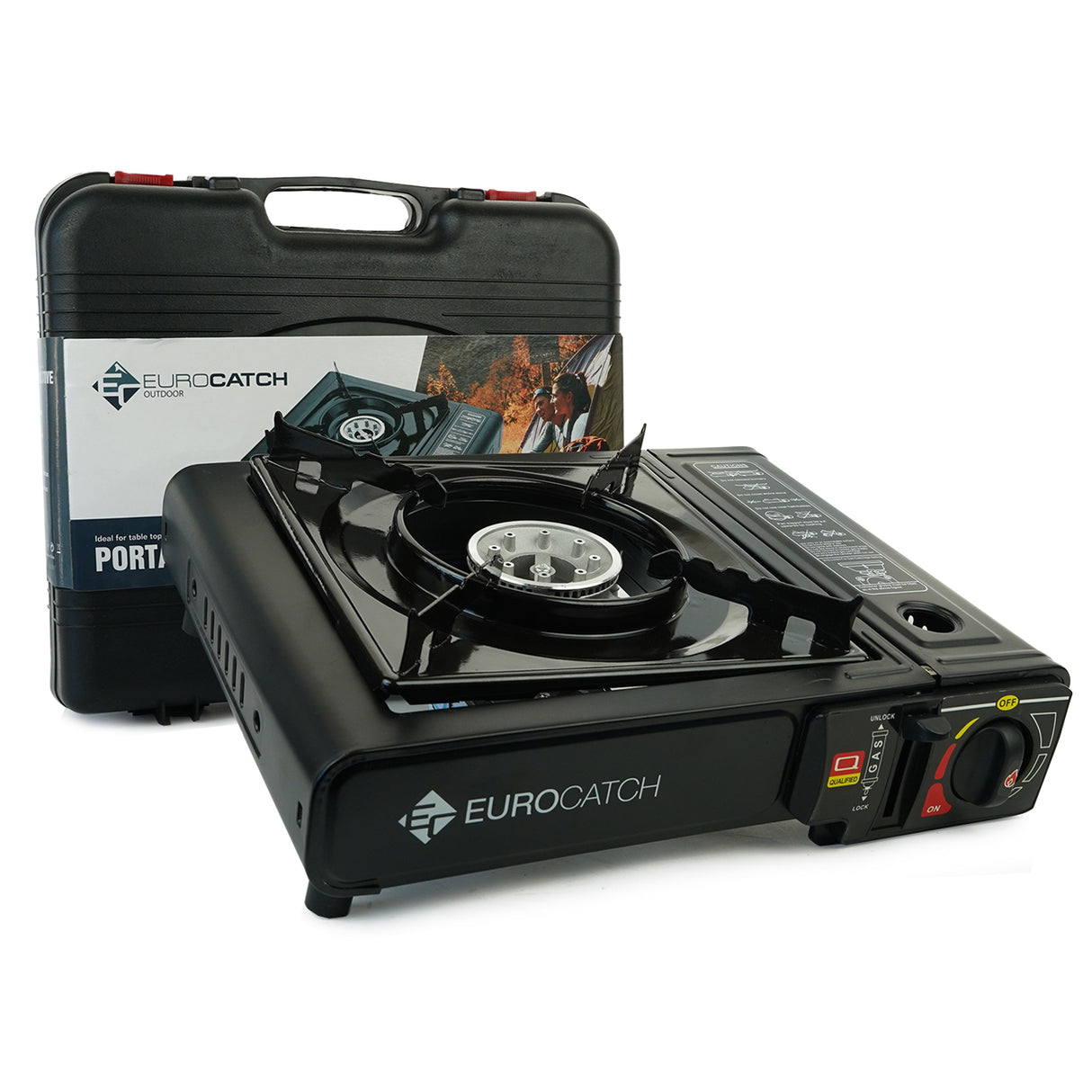 Eurocatch Outdoor Gaskocher + Gaskartuschen 0 - Nur Gerät