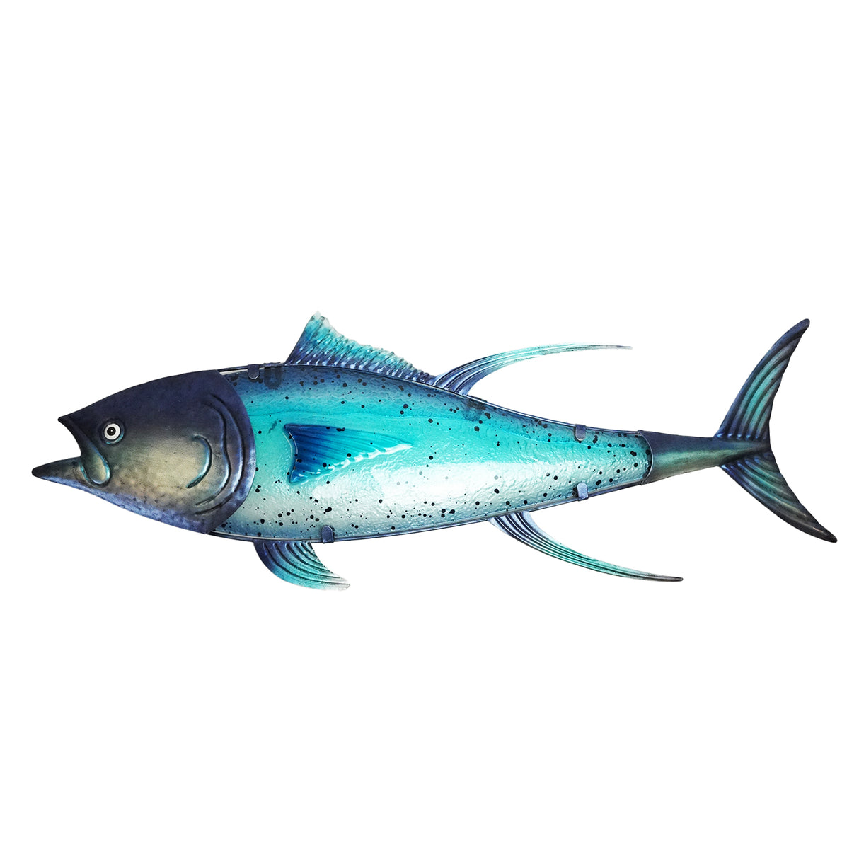 Eurocatch Big Game Wanddekor-Set – 4 Fische 3D Metall & Glas 40 cm