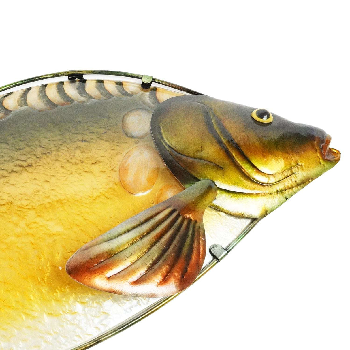 Eurocatch Spiegelkarpfen 80cm 3D Metall & Glas Kunst