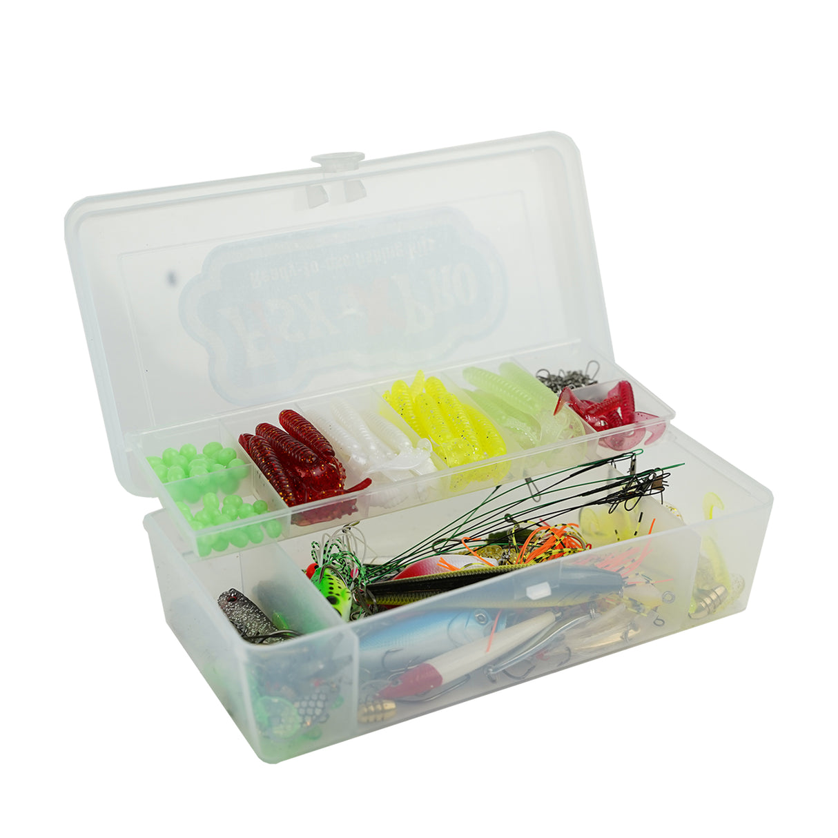 FishXpro Raubfisch-Angelset 215-teilig inkl. Tacklebox