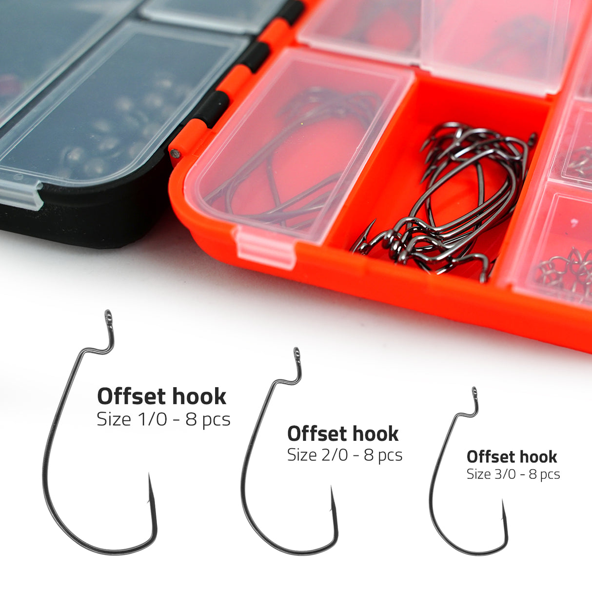 FishXpro Haken & Blei Set 201-tlg. inkl. Tacklebox