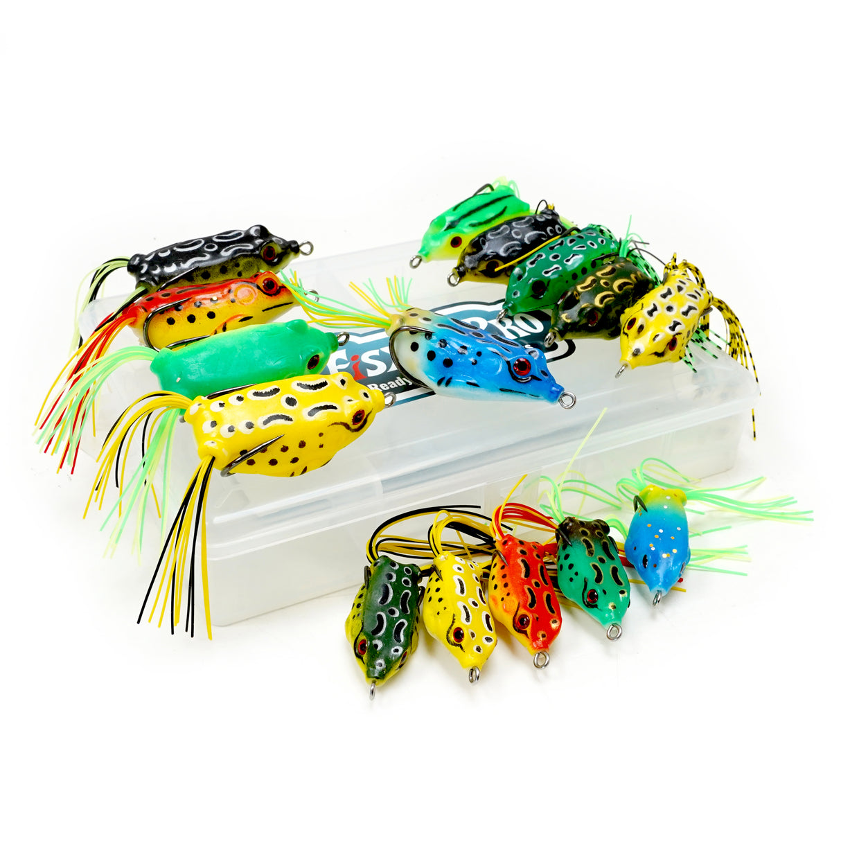 FishXpro Frog Vorteilset – 16-teilig für Barsch und Hecht