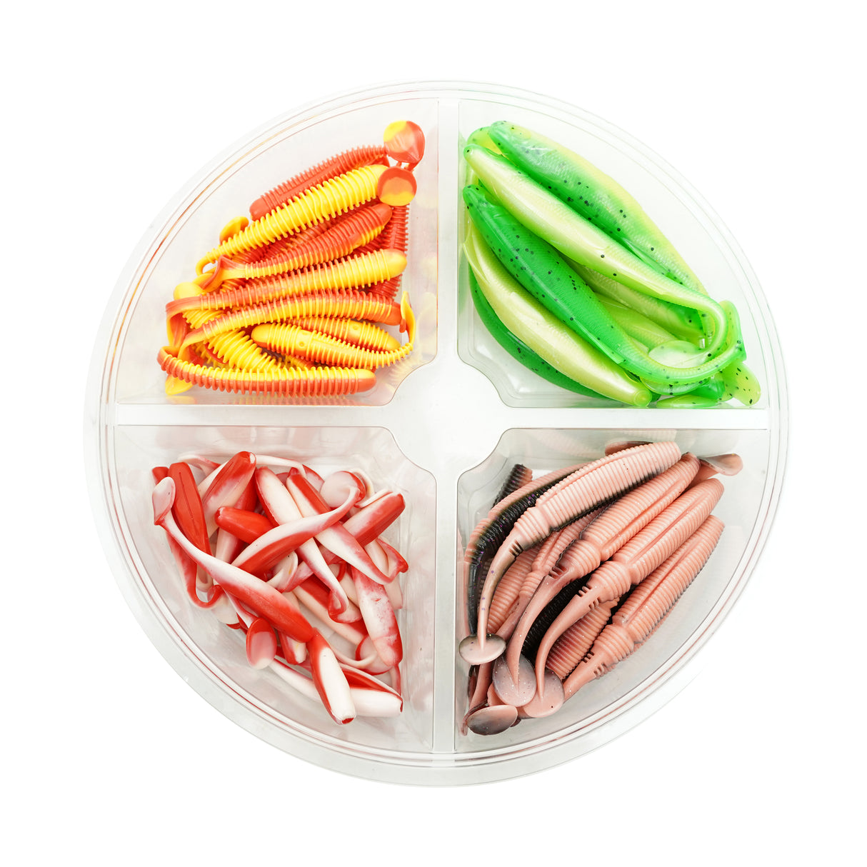 Fishxpro Softbait Set Bright – Trübes Wasser (7-12cm)