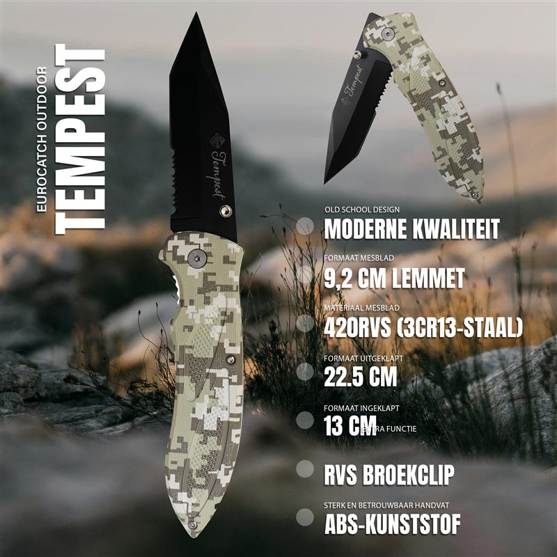 Eurocatch Klappmesser 420RVS Blade