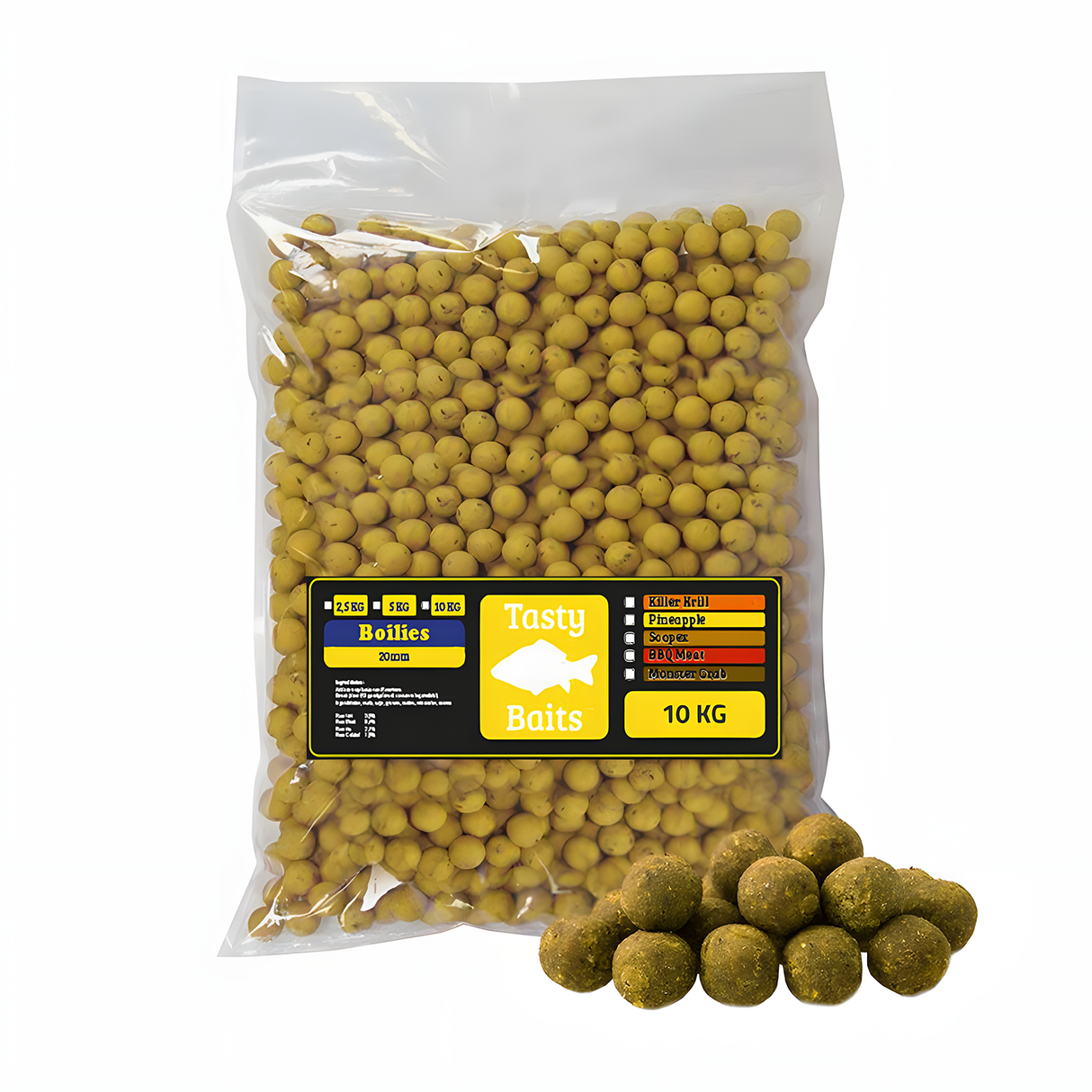 Tasty Baits Scopex Boilies 20mm 10kg