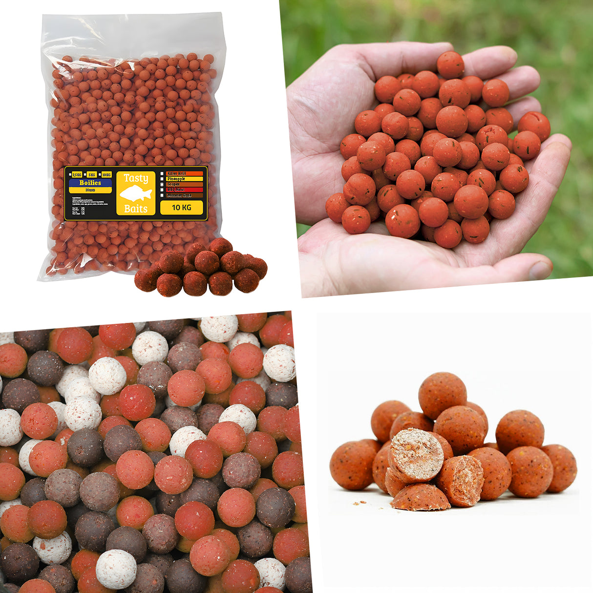 Tasty Baits Mulberry Boilies 20mm 10kg – hochwertige Karpfenköder