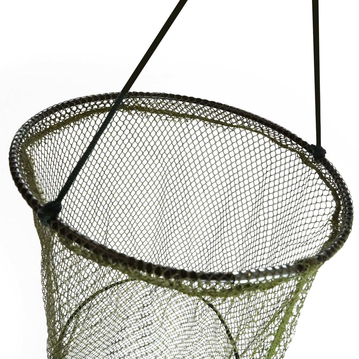 Eurocatch Garnelen Netz L Set mit 2 Netzen Aufbewahrungsnetz 30 cm und Holzstiel 107 cm